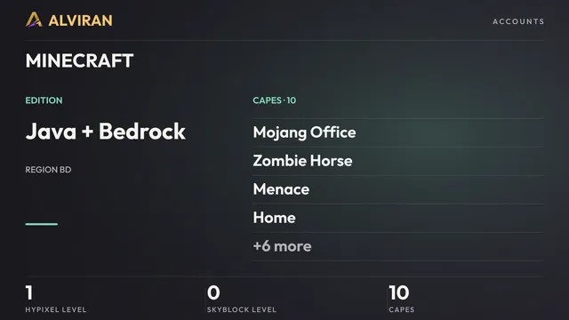 MINECRAFT · Level 1 · Mojang Office, Zombie Horse, Menace, Home