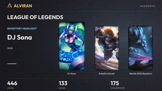 LEAGUE OF LEGENDS · Level 446 · DJ Sona, Pulsefire Ezreal, Worlds 2023 Renekton