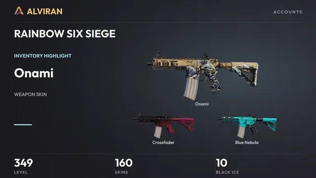RAINBOW SIX SIEGE · Level 349 · Onami, Crossfader, Blue Nebula