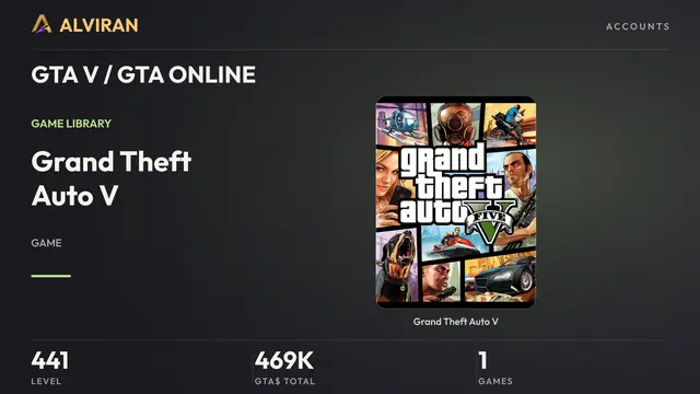 GTA V / GTA ONLINE · Level 441 · Grand Theft Auto V