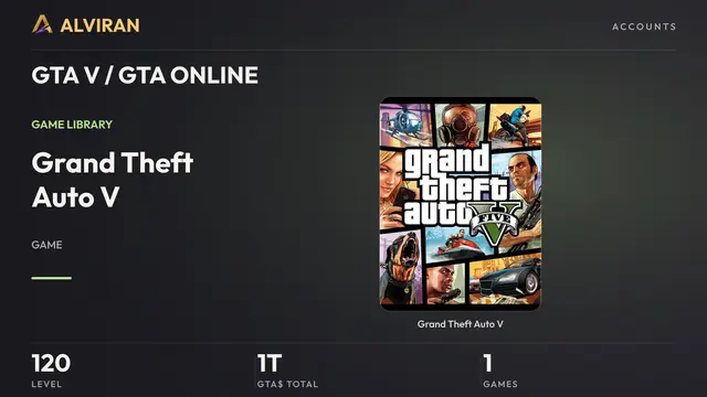 GTA V / GTA ONLINE · Level 120 · Grand Theft Auto V