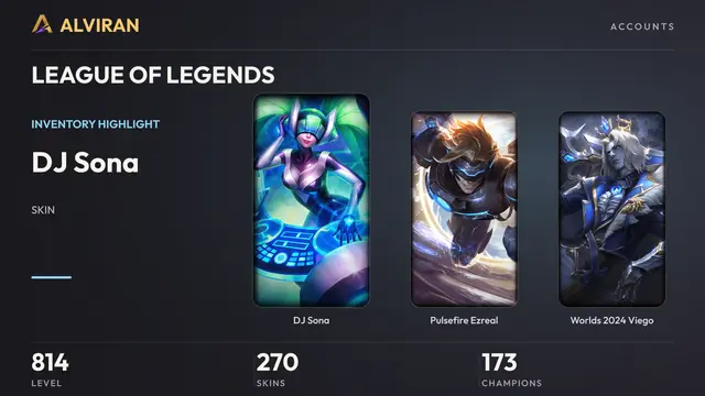 LEAGUE OF LEGENDS · Level 814 · DJ Sona, Pulsefire Ezreal, Worlds 2024 Viego