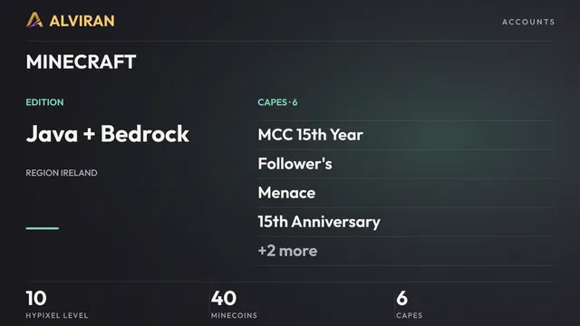 MINECRAFT · Level 10 · MCC 15th Year, Follower's, Menace, 15th Anniversary