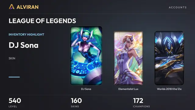 LEAGUE OF LEGENDS · Level 540 · DJ Sona, Elementalist Lux, Worlds 2018 Kha'Zix