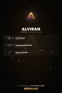 Cuenta de VALORANT con Prime Vandal, Champions 2021 Vandal y Reaver Karambit