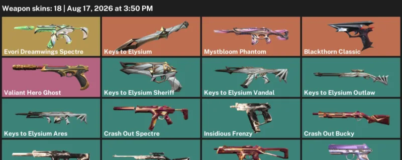 Valorant account inventory for LVL 93 · Crash Out Bucky & Crash Out Bandit