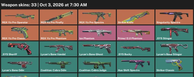 Valorant account inventory for LVL 69 · Striker Knife & Sys Sheriff