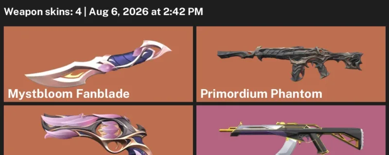 Valorant account inventory for LVL 23 · Prime Vandal & Mystbloom Fanblade & Mystbloom Sheriff