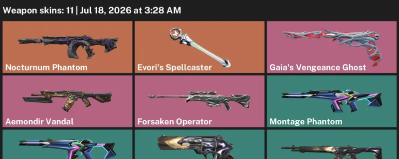 Valorant Accounts listing: LVL 12 · Aemondir Vandal & Evori's Spellcaster · 11 Skins - Unranked, 11 skins