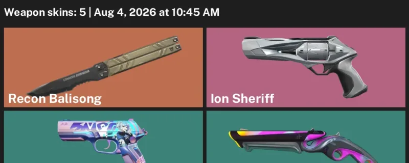Valorant account inventory for LVL 108 · Ion Sheriff & Nanobreak Sheriff