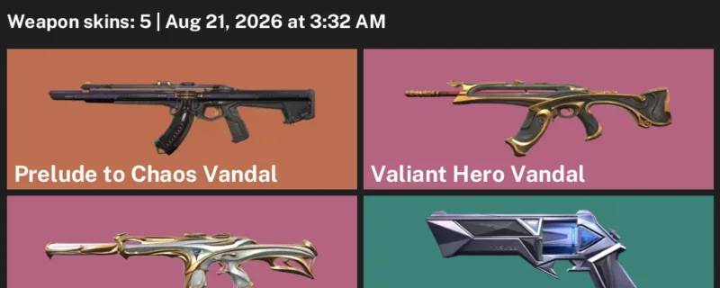Valorant account inventory for LVL 59 · Sovereign Phantom & Valiant Hero Vandal