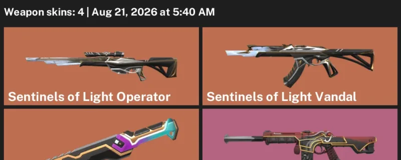Valorant account inventory for LVL 17 · Glitchpop Dagger & Oni Phantom