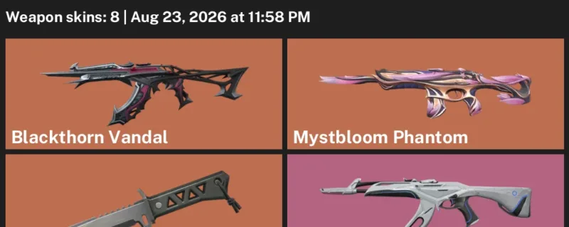 Valorant account inventory for LVL 78 · Xenohunter Knife & Ion Vandal
