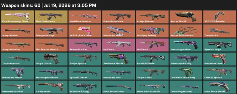 Valorant Accounts listing: LVL 244 · VCT 2025 Karambit · 60 Skins - Diamond 3, 60 skins