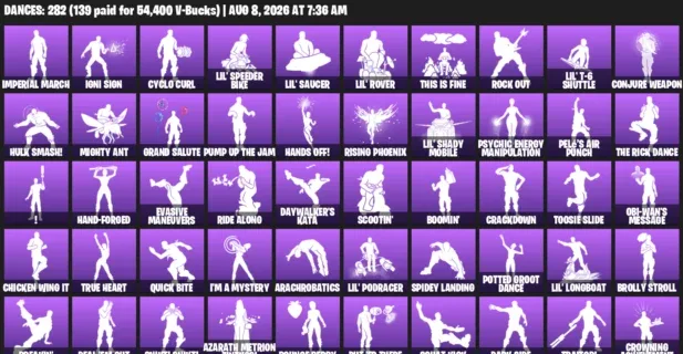 Fortnite account inventory for LVL 2684 - Xander - Darth Vader - 452 Outfits