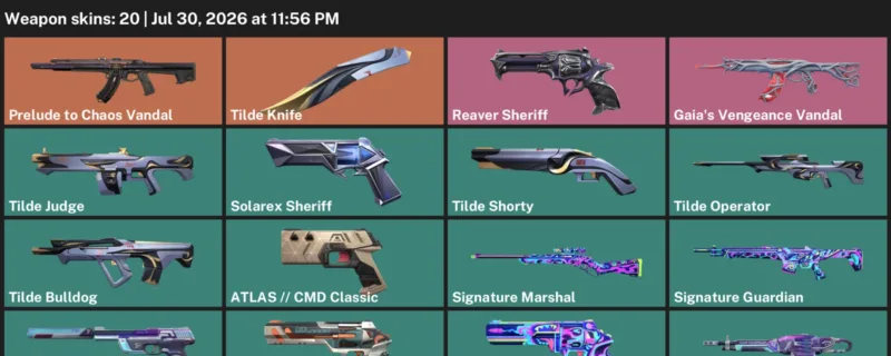 Valorant Accounts listing: LVL 119 · Tilde Knife · 20 Skins - Ascendant 1, 20 skins