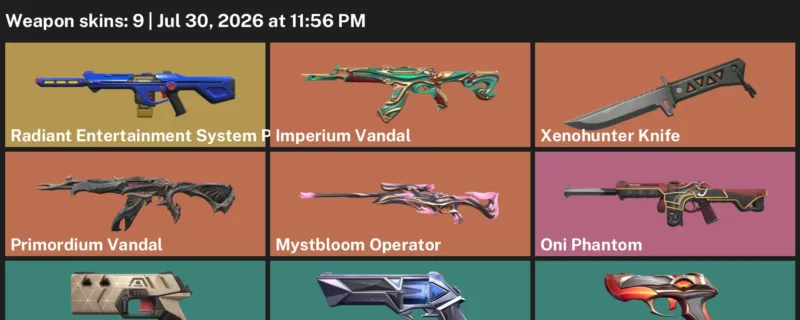 Valorant Accounts listing: LVL 116 · Xenohunter Knife · 9 Skins - Bronze 1, 9 skins