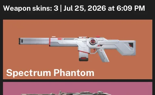 Valorant Accounts listing: LVL 52 · Forsaken Spectre & Prime Spectre · 3 Skins - Silver 1, 3 skins