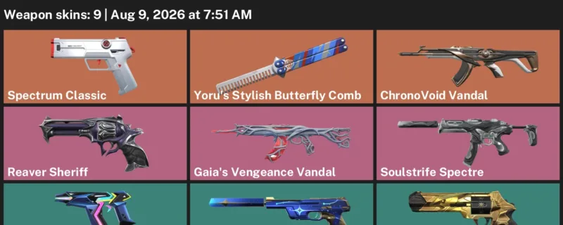 Valorant account inventory for LVL 101 · Reaver Sheriff & ChronoVoid Vandal