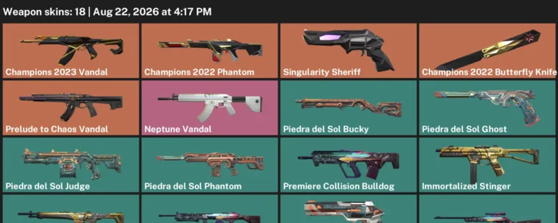 Valorant account inventory for LVL 101 · Champions 2022 Butterfly Knife & Champions 2023 Vandal