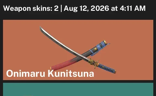 Valorant account inventory for LVL 67 · 2 Skins Onimaru Kunitsuna & Onimaru Kunitsuna & Tilde Shorty