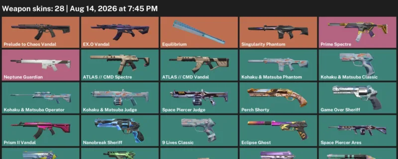 Valorant account inventory for LVL 200 · Cmd Vandal & EX.O Vandal