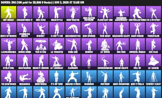 Fortnite account inventory for LVL 4391 - Xander - Blitz - 432 Outfits