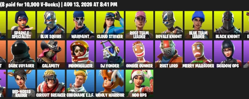 Fortnite account inventory for LVL 539 - Fixer - Sparkle Specialist - 26 Outfits