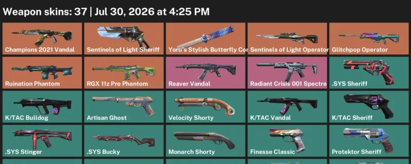 Valorant Accounts listing: LVL 138 · Yoru's Stylish Butterfly Comb · 37 Skins - Silver 1, 37 skins