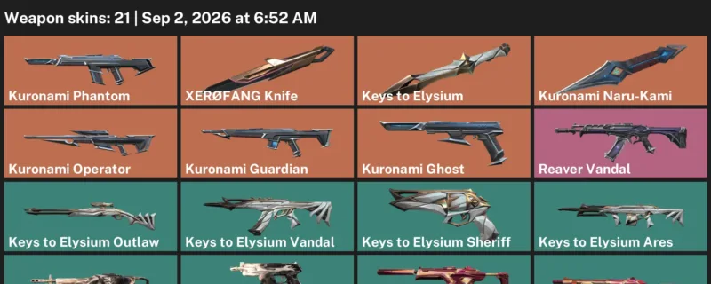Valorant account inventory for LVL 57 · XerØFang Knife & Insidious Odin