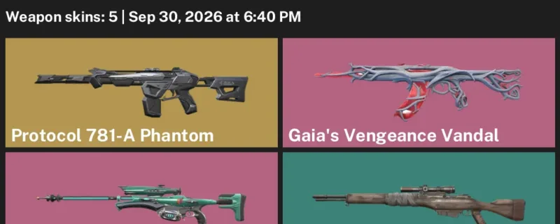 Valorant account inventory for LVL 33 · Infantry Operator & Prism II Vandal