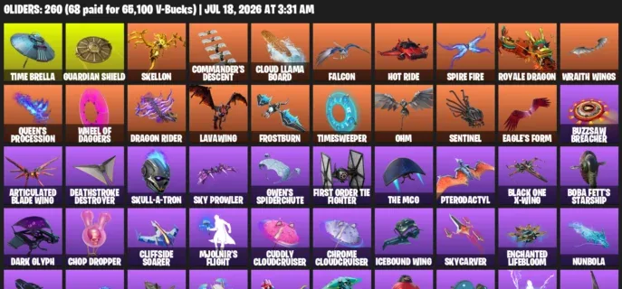 Fortnite Accounts listing: LVL 4552 - Psycho Bandit - Breakpoint - 657 Outfits - 657 outfits