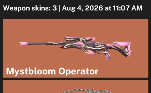 Valorant account inventory for LVL 20 · Kuronami no Yaiba & Tigris Phantom