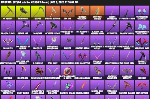 Fortnite account inventory for Travis Scott - Xander - 120 Outfits