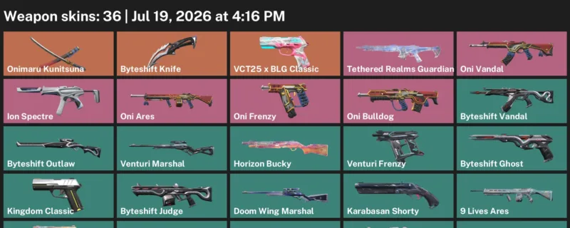 Valorant Accounts listing: LVL 146 · Byteshift Knife · 36 Skins - Bronze 1, 36 skins