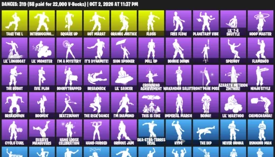 Fortnite account inventory for Black Knight - The Reaper - 120 Outfits