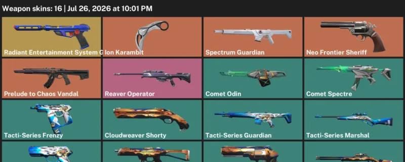 Valorant Accounts listing: LVL 38 · Ion Karambit · 16 Skins - Gold 1, 16 skins