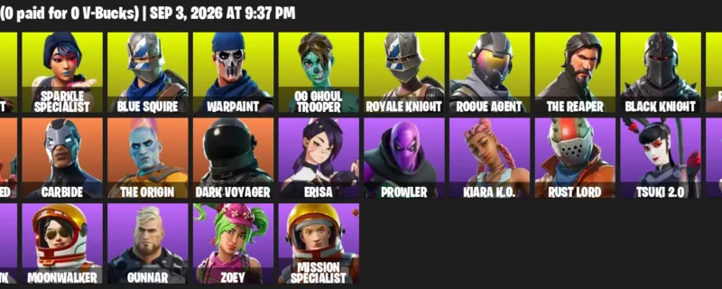 Fortnite account inventory for LVL 432 - Elite Agent - Sparkle Specialist - 25 Outfits