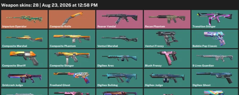 Valorant account inventory for LVL 89 · Composite Knife & 9 Lives Phantom