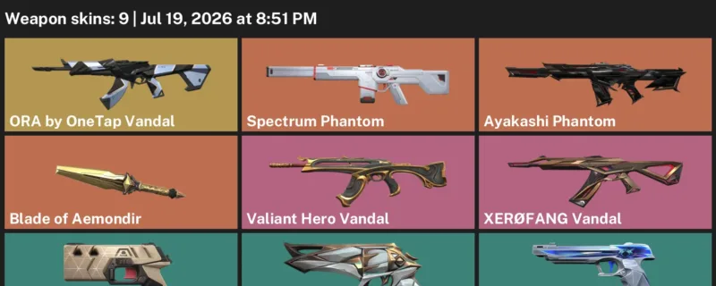 Valorant Accounts listing: LVL 113 · Blade of Aemondir · 9 Skins - Gold 1, 9 skins