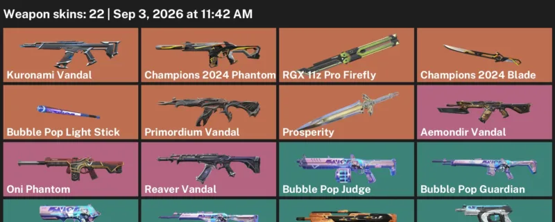Valorant account inventory for LVL 78 · Champions 2024 Blade & Aemondir Vandal
