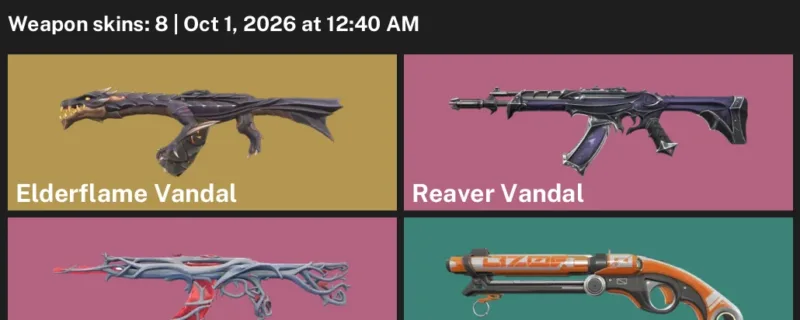 Valorant account inventory for LVL 104 · Reaver Vandal & 8 Skins Elderflame Vandal