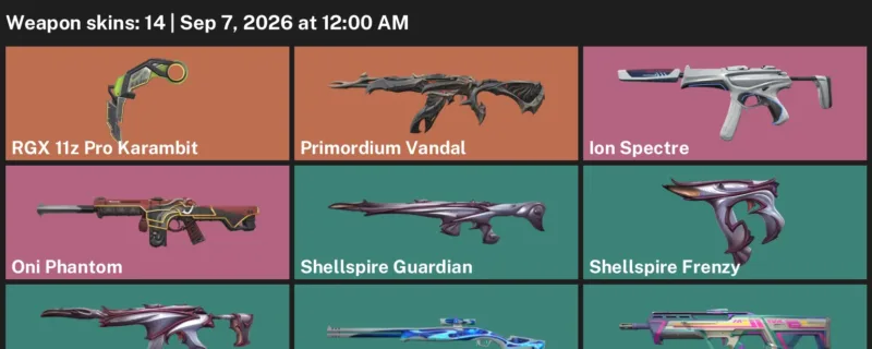 Valorant account inventory for LVL 52 · RGX 11z Pro Karambit & Oni Phantom