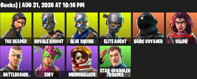 Fortnite account inventory for LVL 337 - Black Knight - Sparkle Specialist - 16 Outfits