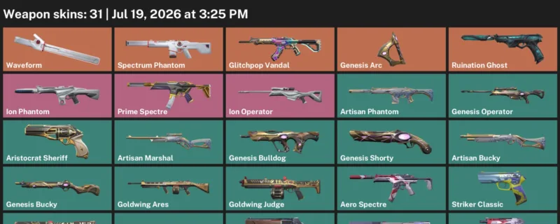 Valorant Accounts listing: LVL 86 · Aero Frenzy & Aero Guardian · 31 Skins - Silver 2, 31 skins