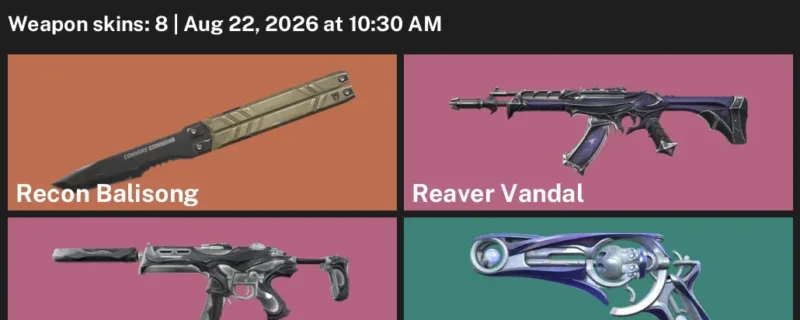 Valorant account inventory for LVL 32 · Reaver Vandal & Iridian Thorn Sheriff