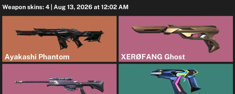 Valorant account inventory for LVL 81 · Reaver Operator & 4 Skins Ayakashi Phantom