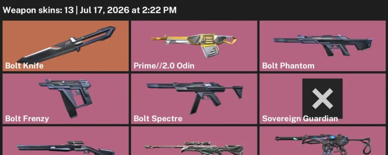 Valorant Accounts listing: LVL 39 · Bolt Knife · 13 Skins - Iron 3, 13 skins