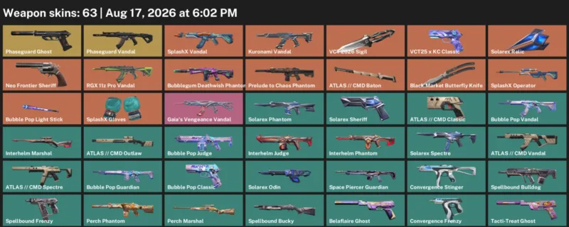 Valorant account inventory for LVL 92 · Black.Market Butterfly Knife & Cmd Vandal