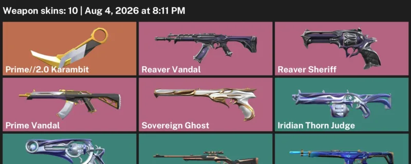 Valorant account inventory for LVL 33 · 2.0 Karambit & Reaver Vandal